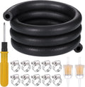 8mm Brandstofslang - olieslang dieselslang 1 meter - benzineslang met slangklemmen en benzinefilters .