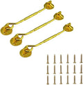 3 Stuks Cabin Hook, Zware Poort Haak, Oogslot, Raam, Tuinhek, Slot, Raamhaak voor Poort, Garage, Hek, Raam of Schuur