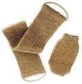 Exfoliërende hennep rugscrubber met handschoen voor bad/douche, mannen en vrouwen, verkrijgbaar aan beide kanten
