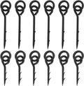 Boilie Spikes met Ring Aas Schroef - Karper Vissen - 30 stuks - Maggot Spike - Terminal Visgerei - Geschikt voor Karper - 10mm/15mm - Ronde Link Loop Swivels - Aas Spikes - Accessoires - Barbel Vissen - Kleur - Model