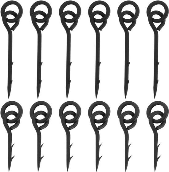 Boilie Spikes met Ring Aas Schroef - Karper Vissen - 30 stuks - Maggot Spike - Terminal Visgerei - Geschikt voor Karper - 10mm/15mm - Ronde Link Loop Swivels - Aas Spikes - Accessoires - Barbel Vissen - Kleur - Model