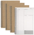 4 stuks Dagplanner - Dagelijkse Planner - To Do Lijst - Werkplanner - To Do Planner - Doelen ophalen - Beter Georganiseerd Leven