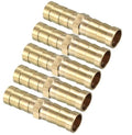 5 stuks 10 mm messing slangpilaar rechte connectorkoppeling, rechte slangpilaarverbinding voor lucht, gas, water en brandstof