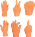 Kleine Handen Vinger Middelvinger - Geschenken Rock-Papier-Schaar - Speelgoed - Ja - Ok - Tiktok - Geschikt voor - Geel 6 stuks.