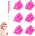Set van 36 geventileerde mini-krulspelden met kam en rattenstaart, ideaal voor kappers en vrouwen, voor het eenvoudig creëren van mooie krullen in diverse kleuren
