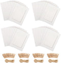 Fotoslinger 40 stuks fotoslinger, papieren fotolijst, 10 x 15 cm, witte fotolijst met 40 houten klemmen, 4 henneptouw, 15 cm foto's, ophangen voor verjaardag, bruiloft, feest, muur