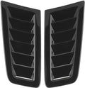 Motorkapventilatieopeningen, zelfklevende ventilatieopeningen voor de motorkap, 2 stuks universele decoratieve luchtinlaatopeningen aan de zijkant (glanzend zwart)