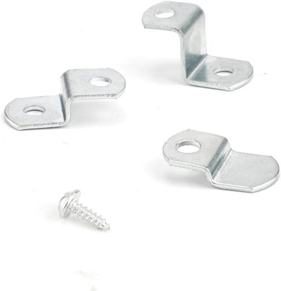 Canvas Offset Clips 60 stuks - Montagegereedschap voor Canvas Schilderijen - Fotolijst Bevestigingsaccessoires met Schroeven