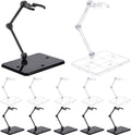 Set van 12 Zwarte en Transparante Display Standaards voor actiefiguren - Model Ondersteuning Stand voor Poppen - Displayhouder voor Actiefiguren met Effecten