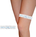 Satijnen Kousenband voor Vrouwelijke Bruiloft - Blauw, Elegant, Accessoire