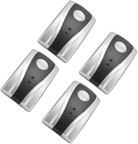 4 stuks slimme energiebesparende boxen van 30000 W, automatische energiebesparing voor huishoudelijk gebruik, geschikt voor tv's van 90-250 V (EU-stekker)