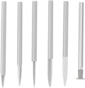 Set van 6 houtsnijboortjes met 3 mm schacht voor graveren en fijn houtsnijwerk, geschikt voor Dremel rotary tools, voor nauwkeurig en veelzijdig gebruik