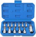 13-delige inbussleutelset, inbussleutelset, inbussleutelset, 1/2 3/8 1/4 inch hex socket set 2-14mm, inbussleutel socket set met doos, socket sleutelset voor momentsleutel