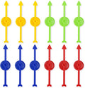 12 stuks pijlspel spinners, 10 cm, 4 kleuren, plastic spinners voor klaslokaal, bordspel spinners voor activiteiten, doe-het-zelfprojecten