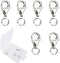 Sluitingen voor zelf sieraden maken - Zilver - Karabijnsluiting - Set van 4 - 925 sterling zilver - Geschikt voor armbanden en kettingen