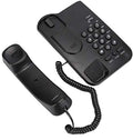 Vaste telefoon, handsfree desktop wandtelefoon zonder batterij, voor hotel thuis kantoor (zwart)