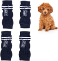Elleboogbeschermer voor Honden - 4-Delige Gewrichtsbescherming Vuile Weerstand Stijlvol Briefpatroon (XL)