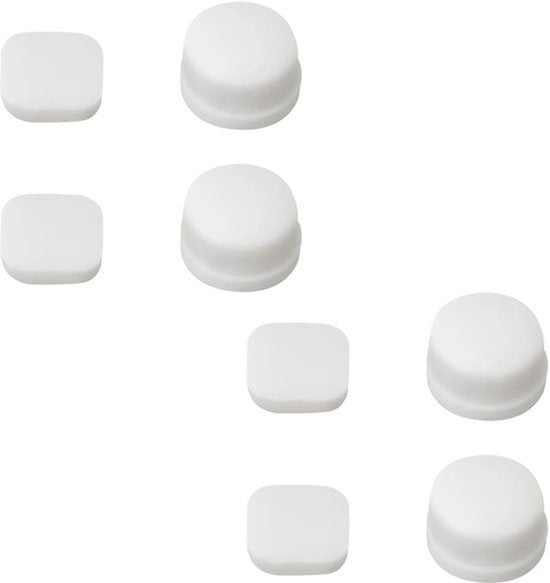 stuks siliconen rubberen afdekking voor spelconsoleschroefgaten voor en achter, compatibel met de Nintendo New 3DS-console