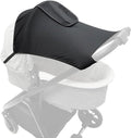 Kinderwagen Zonnescherm - Wandelwagen/ Buggy - Met Kijkvenster - Zonnedoek - Spatwaterdicht - Ademend - Parasol - Eenvoudig Te Bevestigen - UV-Doek - Verstelbaar - Past Op Bijna Elke Kinderwagen of Buggy - Universeel - Zwart