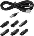 Universele oplaadkabel voor tondeuse scheerapparaten luchtreinigers en tafellampen - DC-aansluiting USB-adapter oplaadkoppen netsnoer - 15 m