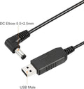 DC 5V naar DC 9V USB Step Up Spanningsomvormer, 5,5 x 2,5 mm transformator voeding adapter kabel lader draad voor router LED-lamp luidsprekers camera, auto rijden recorder (1 m, 6 W, 0,6 A)