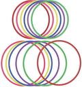 Toss Ringen Set 12 Stuks - Kunststof, 18 cm en 25 cm - Voor Kinderen, Binnen en Buiten, 6 Kleuren