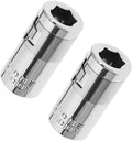2 stuks 1/4" vierkante gat naar 1/4" zeskant converter metalen 1/4" vierkante aandrijving naar 1/4" zeskant dop bits converter schroevendraaier bit adapter schroevendraaier accessoires