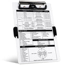 Pilotenkniebord voor de luchtvaart, aluminium knieborden, pilotenklembord, notitieblok met penhouder en elastische band, vliegtasaccessoire voor piloten die schrijven