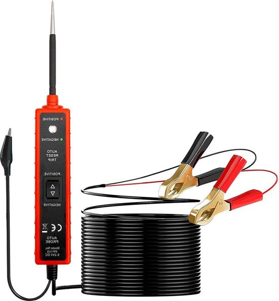 Automotive Elektrisch Systeem Tester 6-24V - Auto Circuit Tester Power Probe - Kortsluiting Spanningstester - Polariteit Identificeren Test Licht - Component Activering