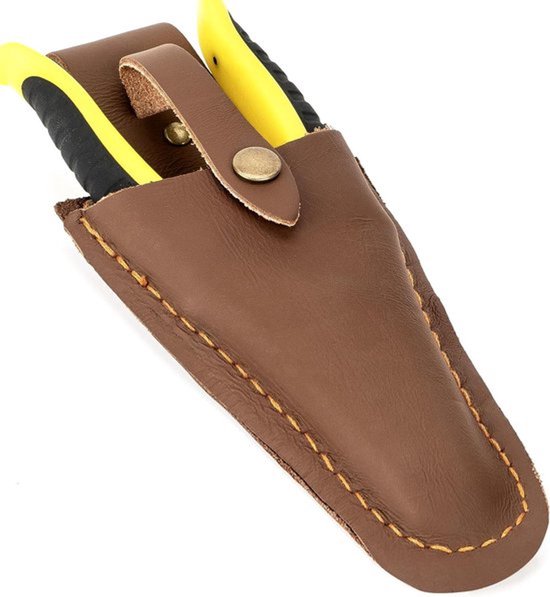 Holster voor gereedschap - Multitool schede - Riemenhouder - vegan leer - Elektriciens - Tuiniers - Tangen - Scharen - Snoeischaren - Duurzaam holster met riemclip voor kleine gereedschappen