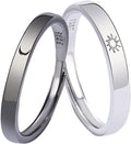 Belofte ringen voor stel | Maan en zon paar ringen | Verstelbare open ringsets | Valentijnsdag geschenken