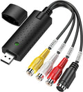 USB 2.0 Audio-Video Grabber - Omzetter van analoog naar digitaal - Adapter voor VHS VCR TV naar DVD voor Windows 11, 10, 8, 7 en Mac