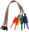 10PCS Logic Analyzer Test Hook Clip Grabber Jumper Draden & Interface Pins SOIC IC Test Haak Clip Jumper voor Precisie Circuit Testen/Stroomvoorziening Testen