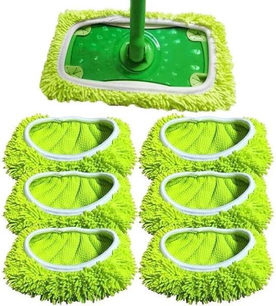- Microvezel Mop Pads - Herbruikbare - Vloer Doeken - 4 STKS Mop Microvezel Schoonmaak Pads Herbruikbare Mop Pads Vloer Doeken Voor Swiffer