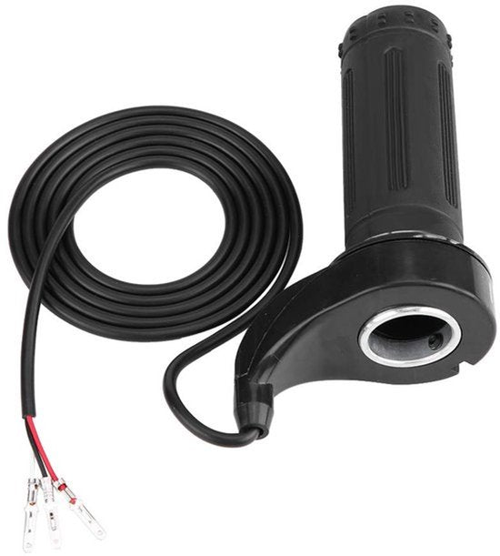 Twist Speed Throttle, universele kunststof elektrische motorfiets/scooter Twist Accelerator Speed Throttle Grip met 3 draden, zwart