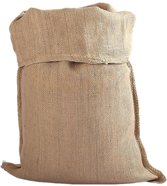 1 Stuk Aardappelzak Chunky Stof Groente Opslagzak, Geweven Zandzak, Milieuvriendelijke Afbreekbare Jute Zak, Herbruikbare Jute Zak, Multifunctionele Jute Zak, Geel, 20 * 15 * 1cm