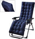 Ligstoelkussens, dikke vervangende tuinstoelkussens, alleen loungekussen voor tuinstoel en chaise longue (donkerblauw)