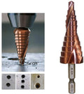 HSS M35 trappenboor van 6-24 mm met zeskantige schacht, gemaakt van cobalt voor het snel en nauwkeurig boren in RVS platen en staal