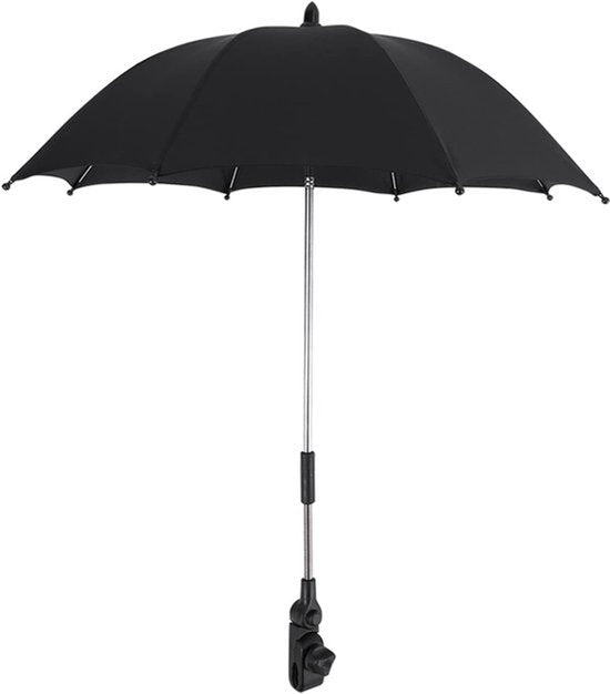 Paraplu, Rolstoel, Kinderwagen, Duwwagen, Duwwagen, Paraplu en Houder, Parasol, UV-straling, Zonbescherming, UV Regenbescherming, Paraplu met, #408, #408
