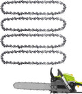 4st 14inch Kettingzaagketting, 52 Aandrijfschakels 3/8" LP Pitch vervanging van Kettingzaagketting voor Craftsman Echo Poulan Ryobi Worx, Stalen Kettingzaagblad voor het Snoeien van Bomen