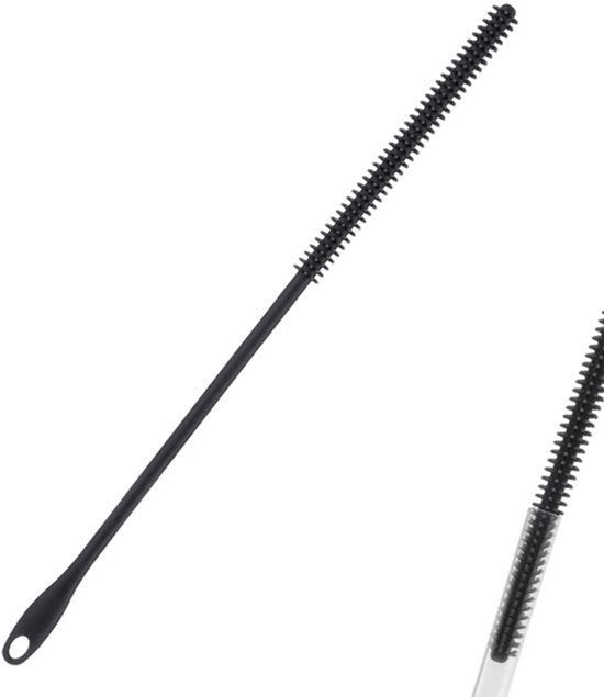 Silicone Rietjes Cleaner Borstel 24cm - Extra Lange Flexibele Rietjesreinigers voor Metaal en Glas