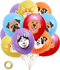 Ballonnen hond verjaardag - 10 stuks | Feestdecoratie honden thema