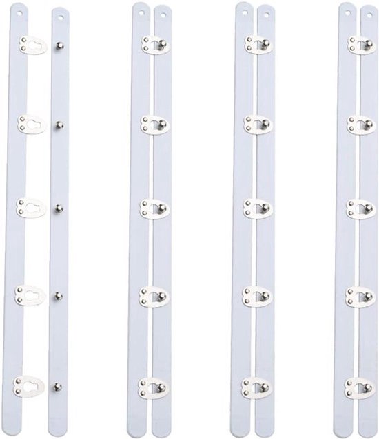Busk Corset met Zilverkleurige Knopen - Haak Busks - Corset van Veerstaal Uitbenen - Naaien en Sluiten van Korsetten - Vrouwen - 280 mm - Zwart