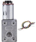 Worm Gear Motor 12V Hoge Koppel Reductie Versnellingsbak met Encoder Sterke Zelfsluitende 6mm Uitgangsas (20RPM)