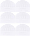 20 Stuks Wegwerp Kinderen Papier Koks Hoods - Verstelbare Keuken Chef Hatten - Wit, 25x20CM