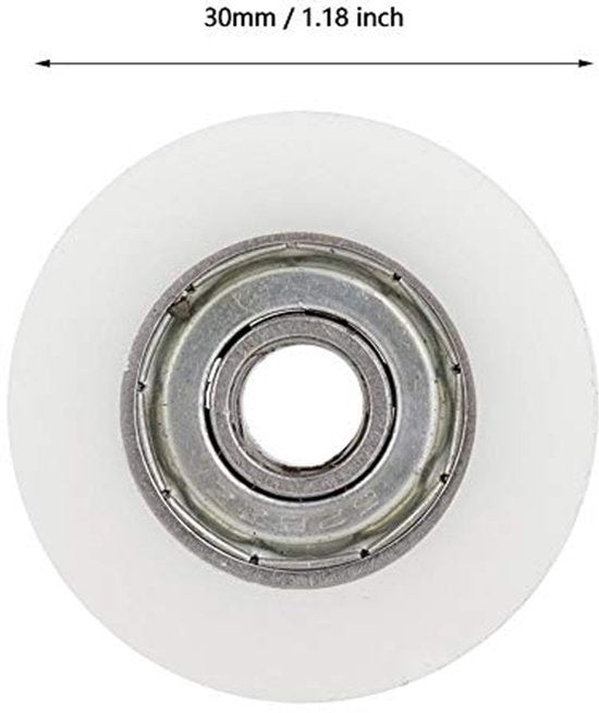 30mm Kas Deur Wiel vervanging Douche Deur Rollen Glazen Roller vervangingssets