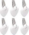Tafelkleedgewichten Set - Decoratieve Clips - Buiten Tafelen - Marmer & Staal - Hartvormig