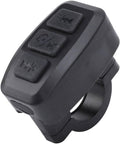 Bluetooth Media Button Remote, Selfie Control Muziek Afstandsbediening Verstelbaar Oplaadbaar Waterdicht, Stuurwielbediening voor Autoriteit Motor Stuurwiel (Zwart)
