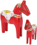 Zweedse Dala Paard Standbeeld, Houten Dala Paard Beeldje Zweeds Thema Dala Paard Dalecarlian Paard Ornamenten Kleurverf Klassiek Handwerk