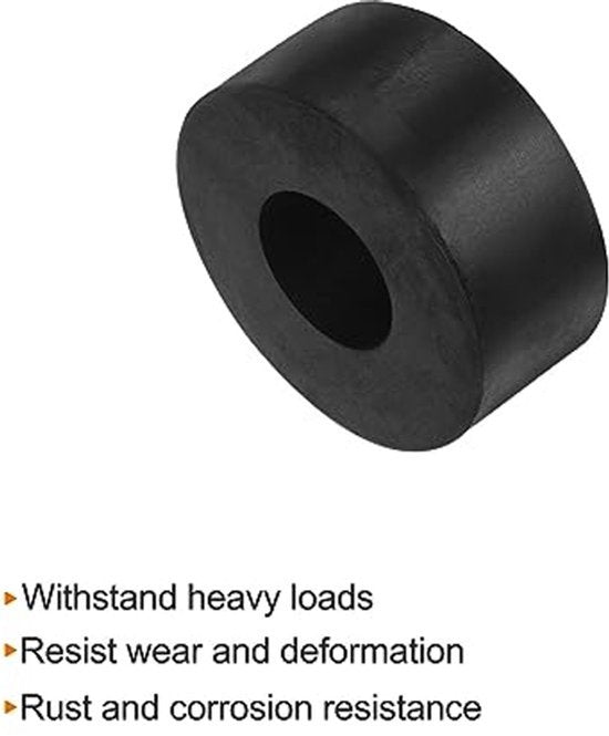 Rubber Washers 40mm AD - 16mm ID - 10mm Dikke Neopreen Vibration Damper Pads